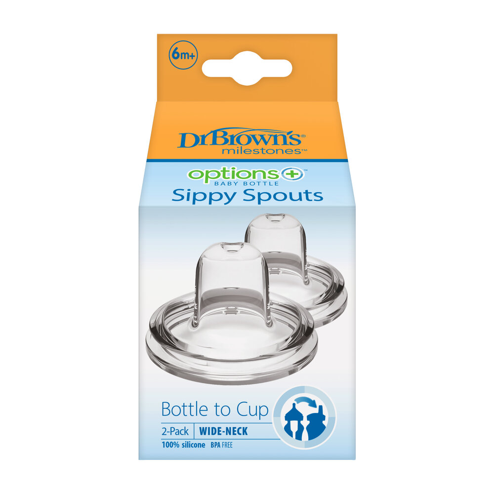 Dr. Brown's Options+ Anti-colic | Sippy Spout Biberon à col large – Image 2