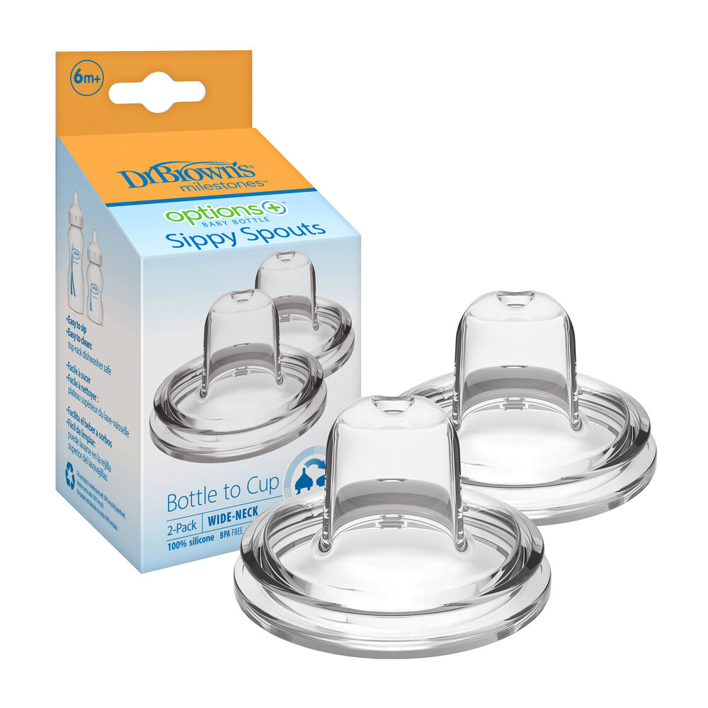 Dr. Brown's Options+ Anti-colic | Sippy Spout Biberon à col large – Image 3