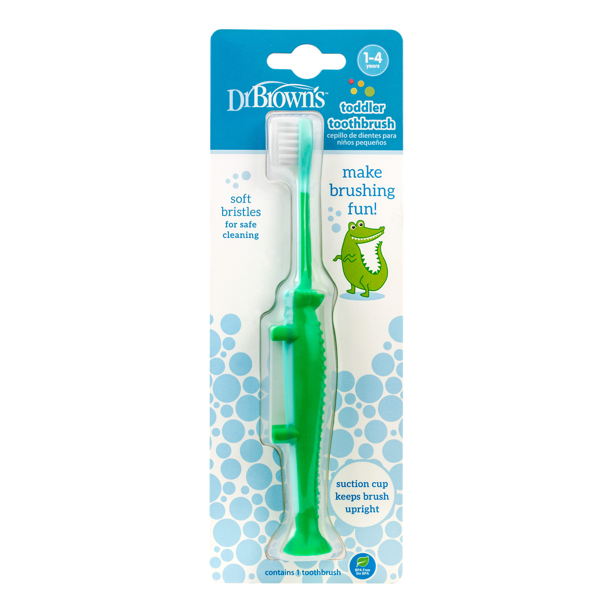 Dr. Brown's Première brosse à dents de bébé Crocodile – Image 2