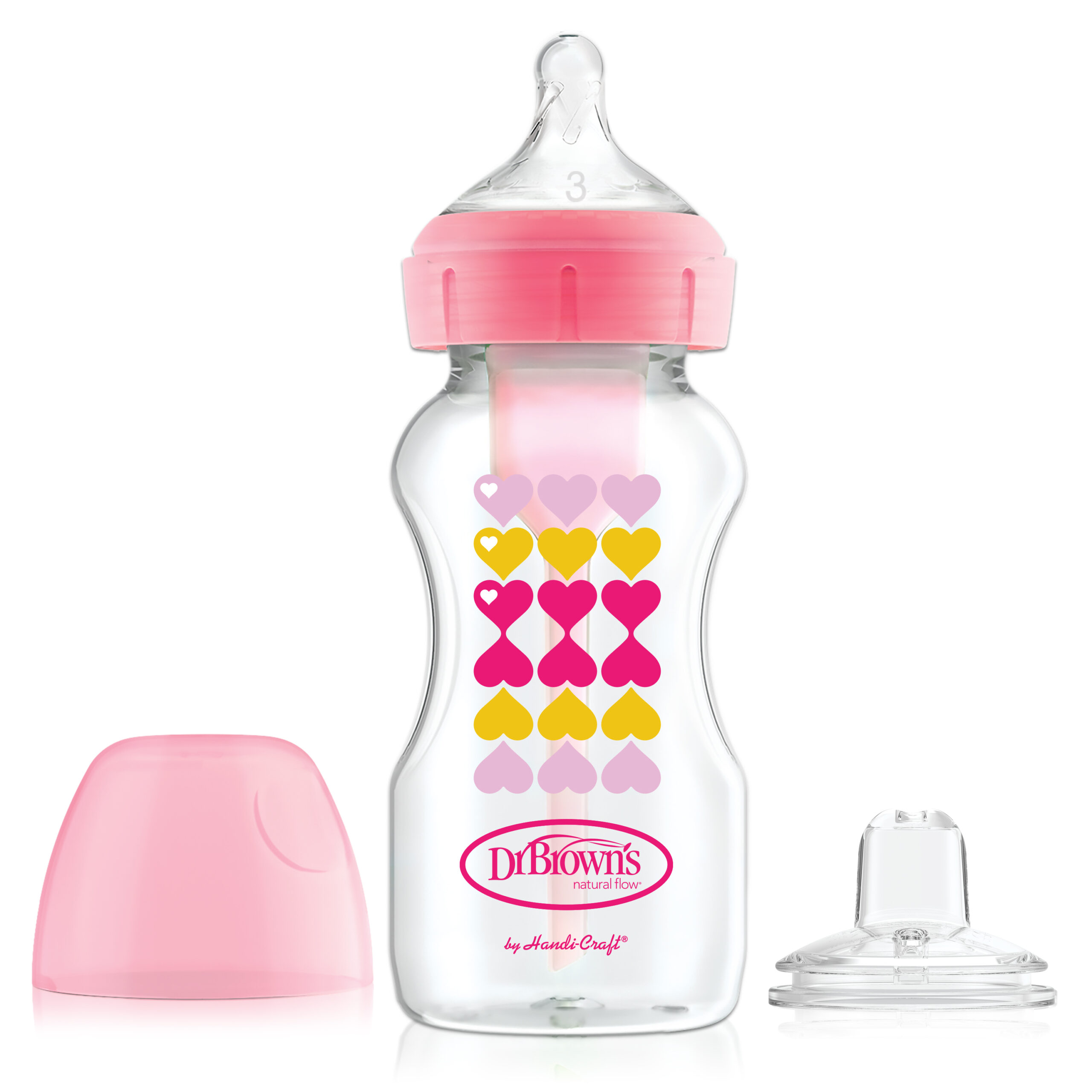 Dr. Brown's Options+ Bottle to Sippy Starter kit | Biberon à col large 270 ml