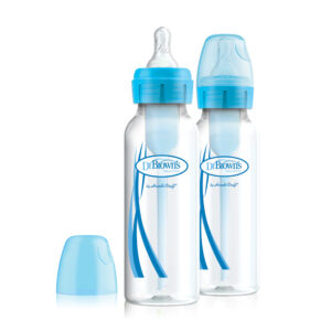 Dr. Brown's Options+ Anti-colic Bottle 2-pack | Biberon à col étroit 250 ml - Bleu