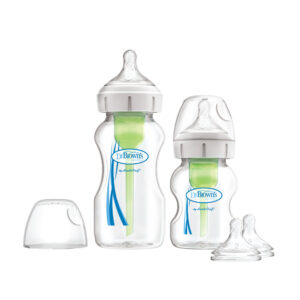 Dr. Brown's Options+ Anti-colic Bottle | Kit de démarrage biberon à col large 2-pack