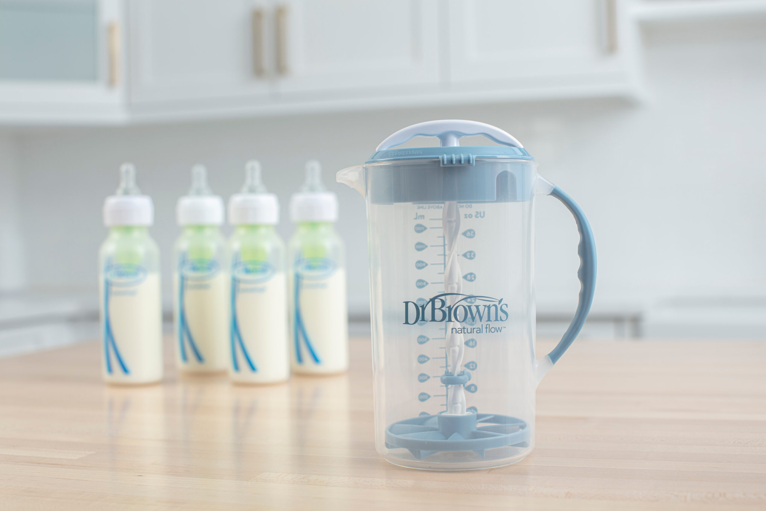 Dr. Brown's Mixeur de lait en poudre Dr. Brown's Bleu – Image 4