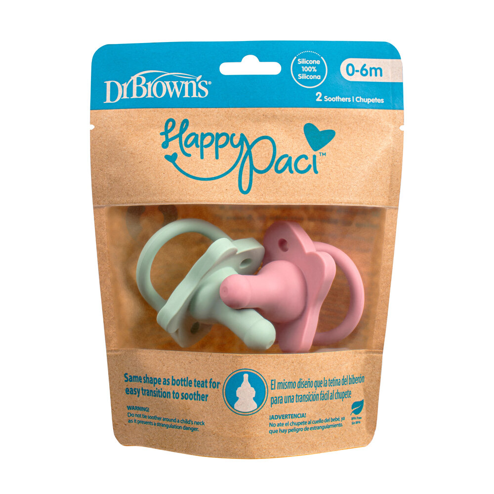 Dr. Brown’s HappyPaci sucette en silicone 0-6 mois – Image 2