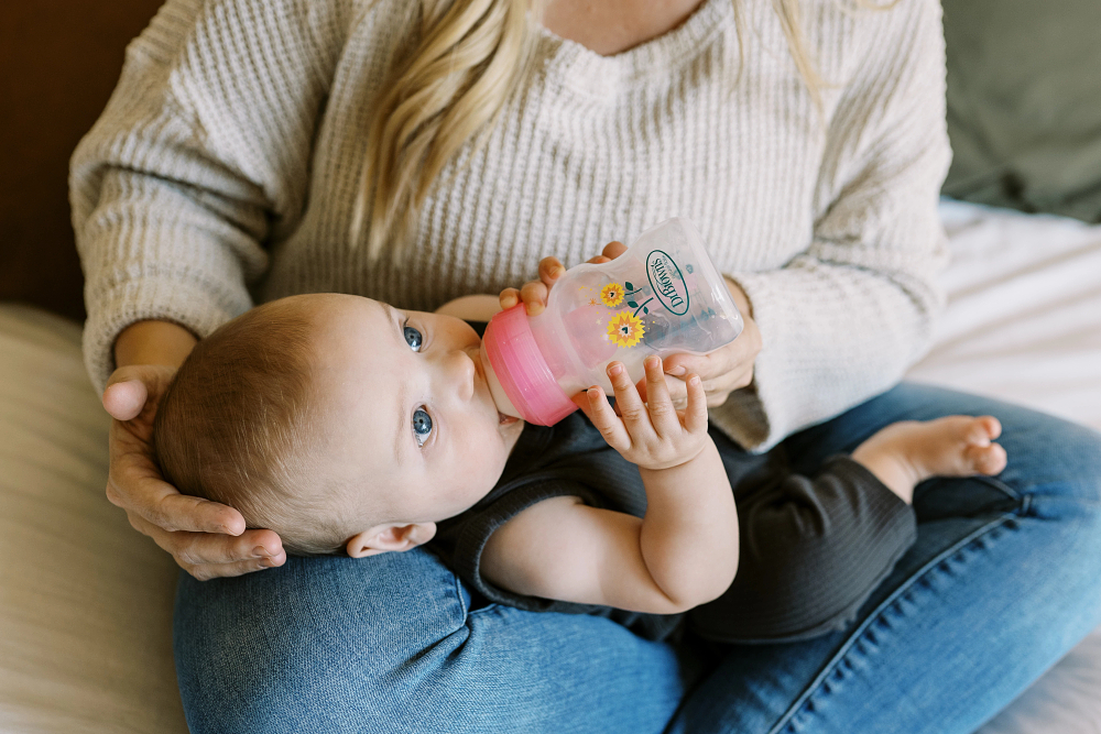 Dr. Brown’s Options+ Anti-colic Bottle Giftset | Biberon à col large rose – Image 3